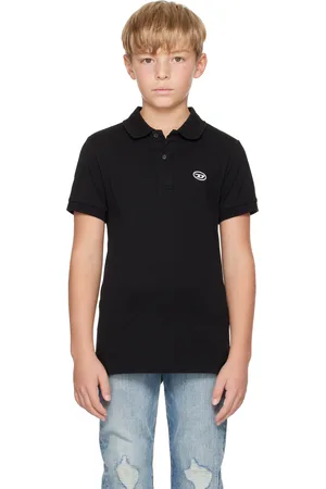 Diesel Kids Black T-Smith-Doval-Pj Polo
