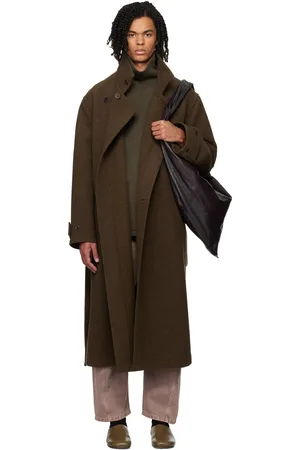 LEMAIRE Brown Wrap Coat