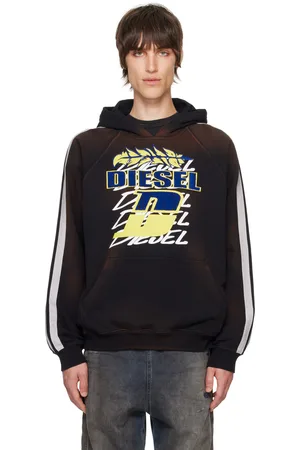 Diesel Black S-Roxt-Hood-Stripe Hoodie