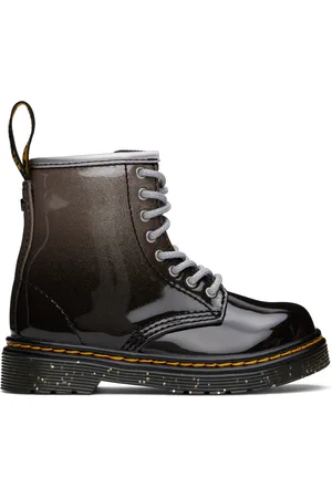Dr. Martens Baby Black & Silver 1460 Glitter Lace Up Boots