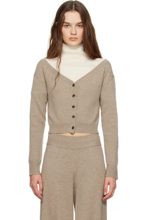 Lisa Yang Taupe Beata Cardigan