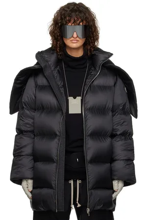 Rick Owens Moncler + Black Hooded Cyclopic Jacket