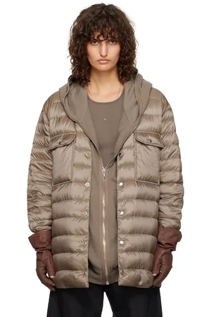 Rick Owens Moncler + Gray Outershirt Jacket