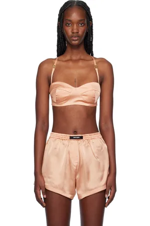Palm Angels Pink Monogram Balconette Bra