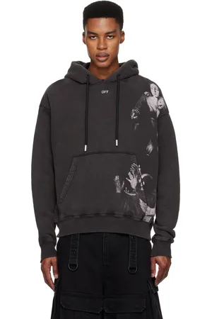 OFF-WHITE Black Blurred Mary Skate Hoodie