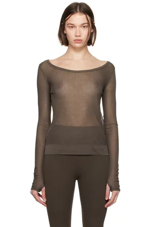 LEMAIRE Brown Seamless T-shirt