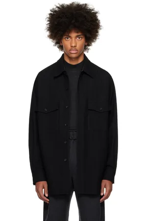 LEMAIRE Black Two Pockets Overshirt