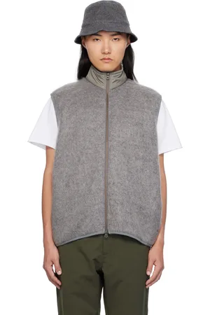 NANAMÍCA Gray Zip-Up Mohair Vest