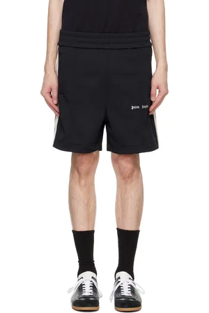 Palm Angels Black Classic Logo Track Shorts