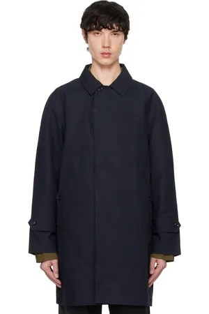 NANAMÍCA Navy GORE-TEX Soutien Collar Coat