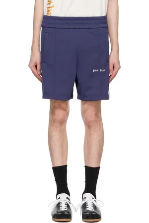 Palm Angels Navy Classic Logo Track Shorts