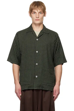 Pins & Needles Green & Black Cabana Shirt