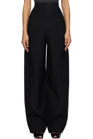 Khaite Black Lennerd Trousers
