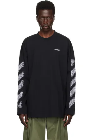 OFF-WHITE Black Pixel Diag Skate T-shirt
