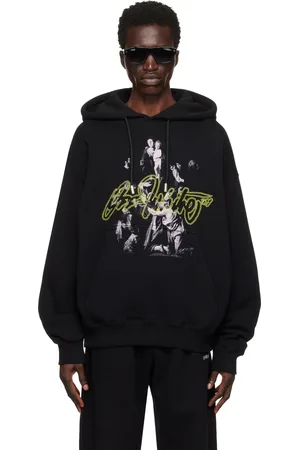 OFF-WHITE Black Script Mary Skate Hoodie
