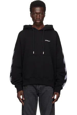 OFF-WHITE Black Pixel Diag Skate Hoodie