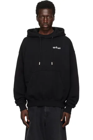 OFF-WHITE Black Flower Arrow Skate Hoodie