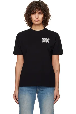 OFF-WHITE Black Lace Label Reg T-shirt