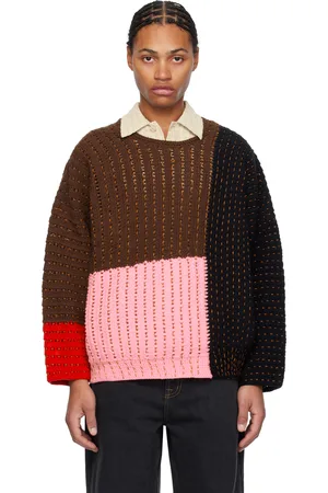 Glass Cypress Multicolor Thick Crochet Sweater