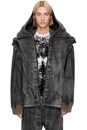 Y / PROJECT Black Velcro Denim Jacket