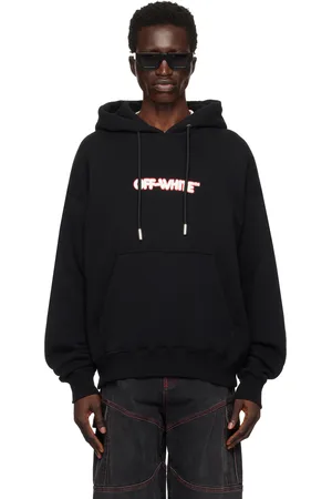 OFF-WHITE Black Round Logo Skate Hoodie