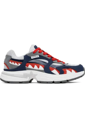 BAPE Navy & Gray Shark STA France M1 Sneakers