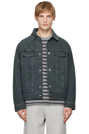 Ami Black Trucker Denim Jacket