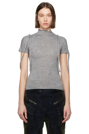 OTTOLINGER Gray Strap Knit T-Shirt
