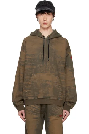 Diesel Brown D-Um-Rib-S1 Track Hoodie