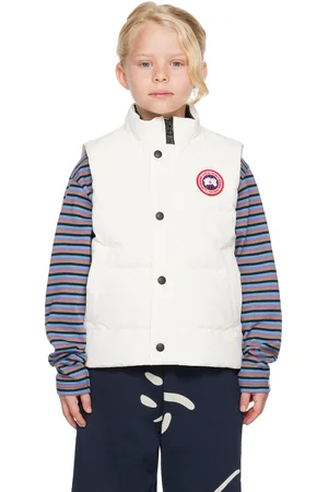 Canada Goose Little Kids White Vanier Down Vest