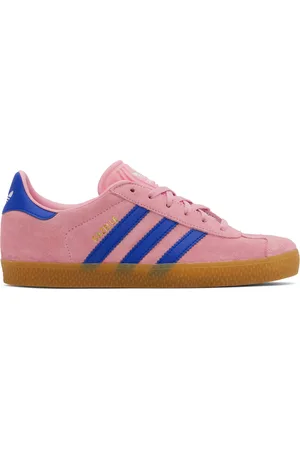 adidas Big Kids Pink & Blue Gazelle Sneakers