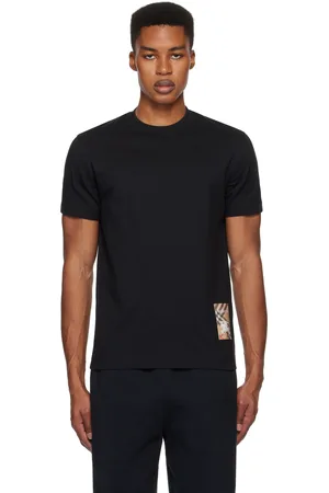 Burberry Check Label Cotton T-shirt