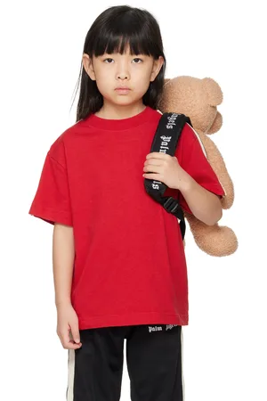 Palm Angels Kids Red Track T-shirt