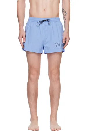 HUGO BOSS Blue Outline Swim Shorts