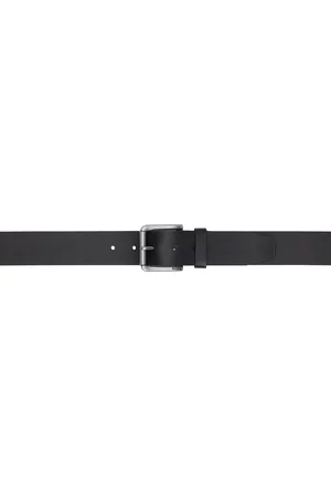 HUGO BOSS Black Logo Engraved Buckle Belt