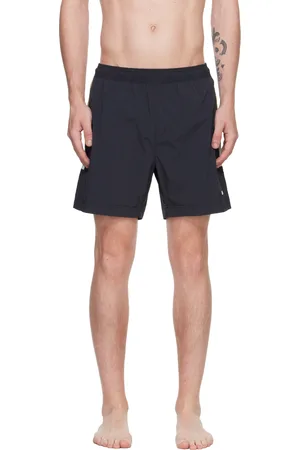 HUGO BOSS Black Printed Logo Swim Shorts