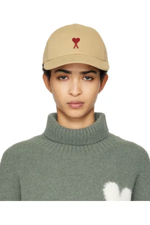 Ami Beige Ami de Coeur Embroidery Cap
