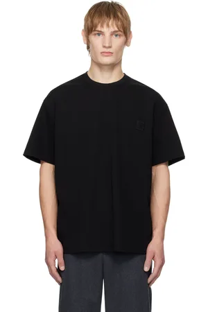 WOOYOUNGMI Black Swaying Flower Back Logo T-shirt