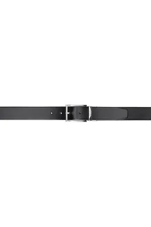 HUGO BOSS Black Italian Leather Reversible Belt
