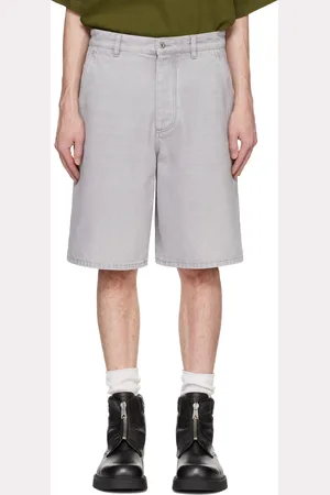Bottega Veneta Gray Washed Denim Shorts