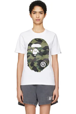 BAPE White 1st Camo Big Ape Head T-shirt