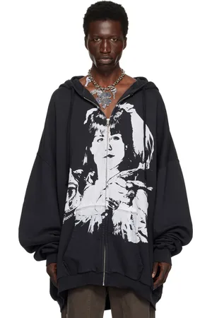 Vaquera Black Giant Zip Hoodie