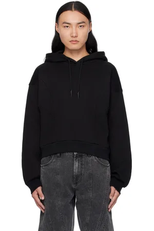 MUGLER Black Long Hoodie