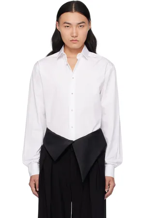 MUGLER Off-White Poplin Shirt