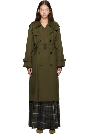 Burberry Khaki Long Castleford Trench Coat