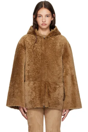 Joseph Beige Cosser Reversible Shearling Coat