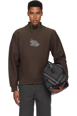 Burberry Brown Paisley EKD Cotton Blend Sweatshirt