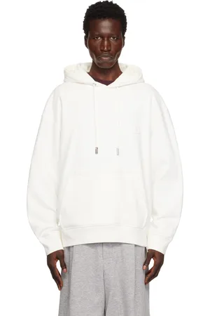 WOOYOUNGMI White Metallic Graphic Hoodie