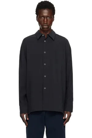 STUDIO NICHOLSON Navy Strike Shirt