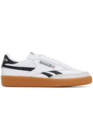 Reebok White & Black Club C Revenge Vintage Sneakers